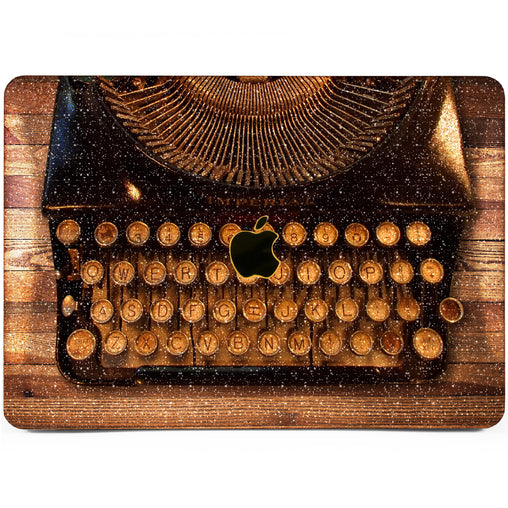 Lex Altern MacBook Glitter Case Retro Typewriter