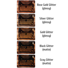 Lex Altern MacBook Glitter Case Retro Typewriter