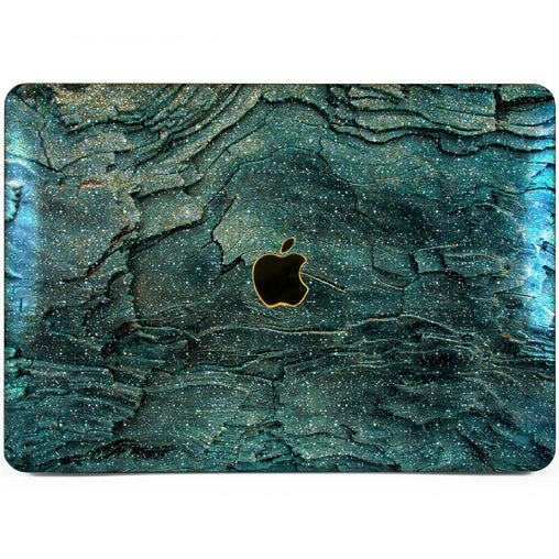 Lex Altern MacBook Glitter Case Blue Wood