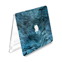 Lex Altern Hard Plastic MacBook Case Blue Wood