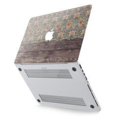 Lex Altern Hard Plastic MacBook Case Boho Wood