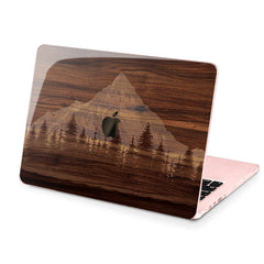 Lex Altern Hard Plastic MacBook Case Wooden Mountain