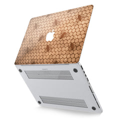 Lex Altern Hard Plastic MacBook Case Wooden Honeycombs