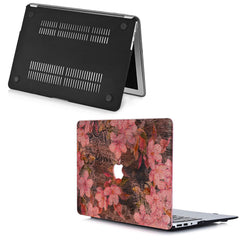Lex Altern MacBook Glitter Case Floral Wood