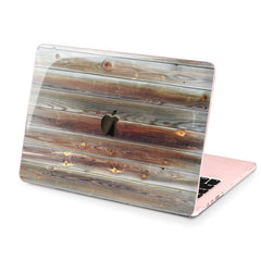 Lex Altern Hard Plastic MacBook Case Old Wood