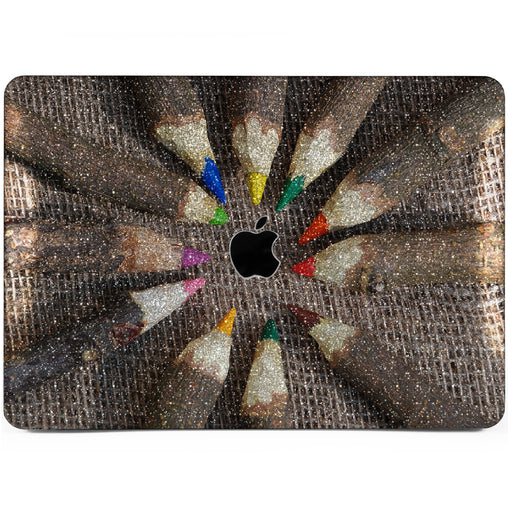 Lex Altern MacBook Glitter Case Wooden Pencils