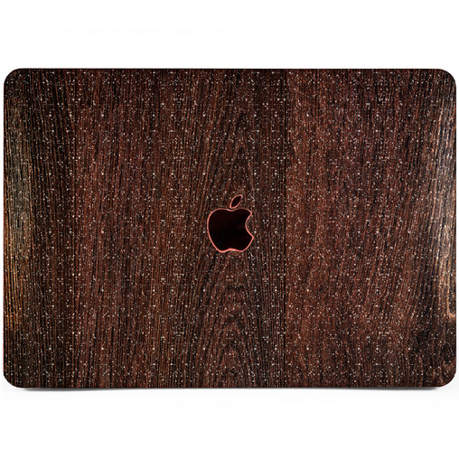 Lex Altern MacBook Glitter Case Dark Wood