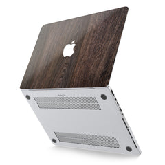 Lex Altern Hard Plastic MacBook Case Dark Wood