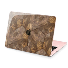 Lex Altern Hard Plastic MacBook Case Wooden Tile
