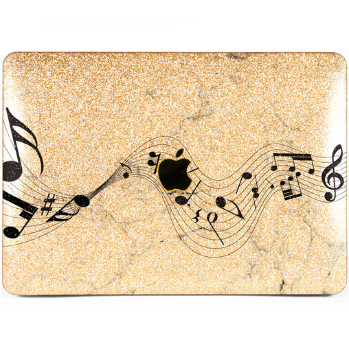 Lex Altern MacBook Glitter Case Marble Music