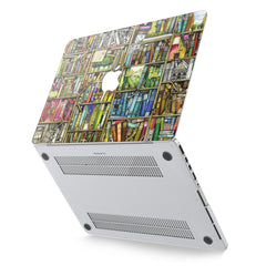 Lex Altern Hard Plastic MacBook Case Bookshelf