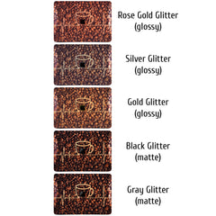 Lex Altern MacBook Glitter Case Coffee Pattern