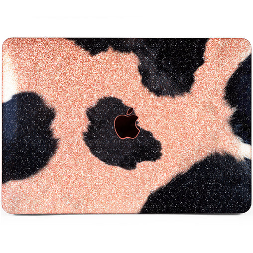 Lex Altern MacBook Glitter Case Cow Print