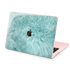 Lex Altern Hard Plastic MacBook Case Blue Fur