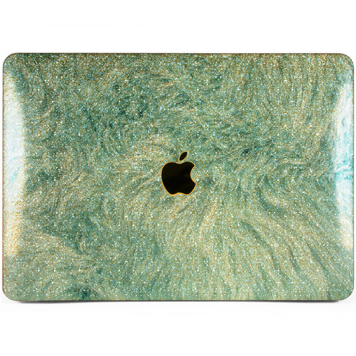 Lex Altern MacBook Glitter Case Blue Fur