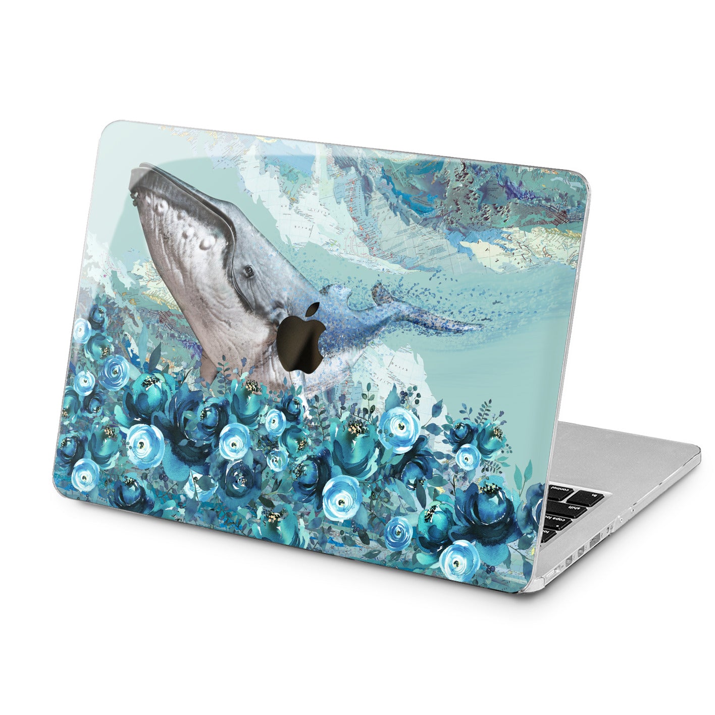 Lex Altern Lex Altern Floral Whale Case for your Laptop Apple Macbook.