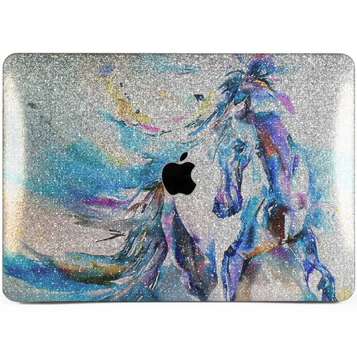 Lex Altern MacBook Glitter Case Horse Watercolor