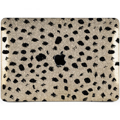Lex Altern MacBook Glitter Case Black Strokes