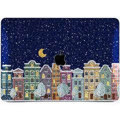 Lex Altern MacBook Glitter Case Snowy City