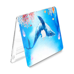 Lex Altern Hard Plastic MacBook Case Whale Watercolor