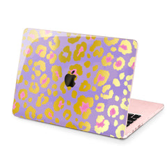 Lex Altern Hard Plastic MacBook Case Purple Leopard
