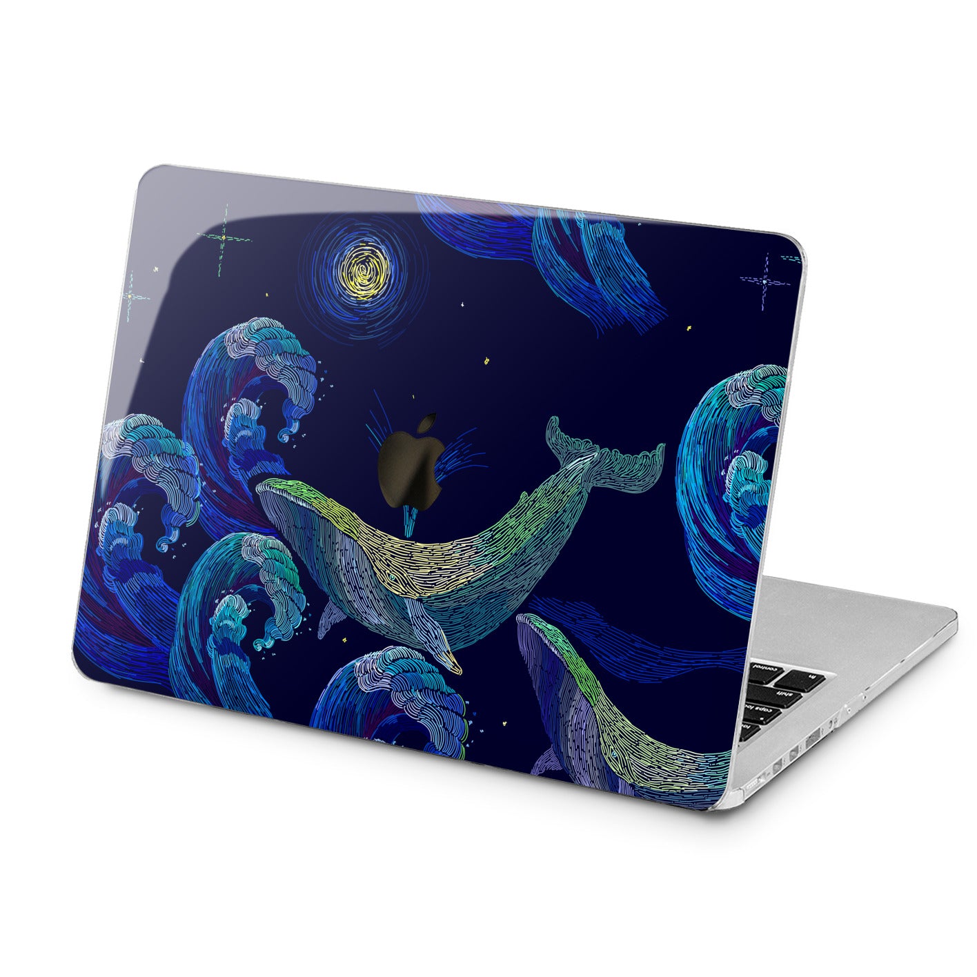 Lex Altern Lex Altern Painted Whale Case for your Laptop Apple Macbook.