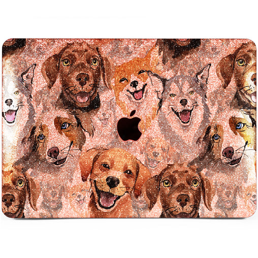 Lex Altern MacBook Glitter Case Happy Dogs