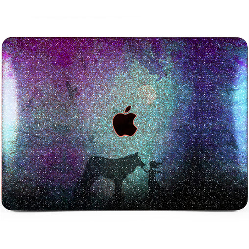 Lex Altern MacBook Glitter Case Girl and Wolf