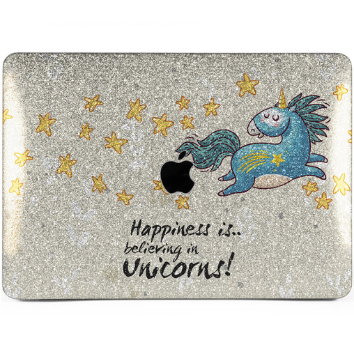Lex Altern MacBook Glitter Case Happy Unicorn