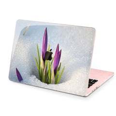 Lex Altern Hard Plastic MacBook Case Purple Snowdrop