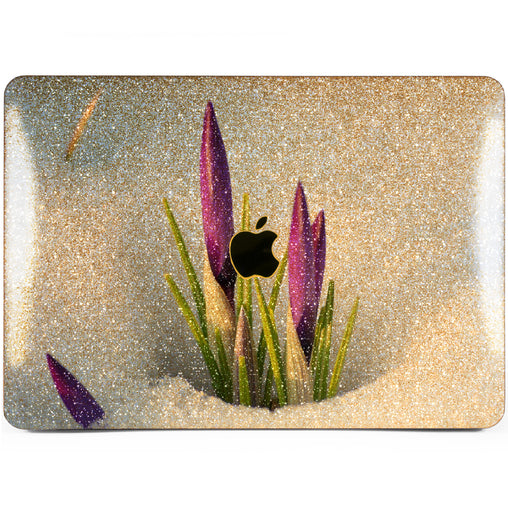 Lex Altern MacBook Glitter Case Purple Snowdrop