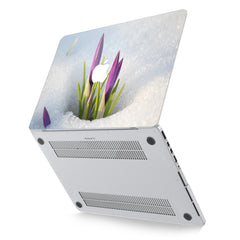 Lex Altern Hard Plastic MacBook Case Purple Snowdrop