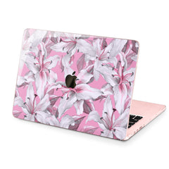 Lex Altern Hard Plastic MacBook Case Pink Lilies