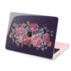 Lex Altern Hard Plastic MacBook Case Purple Bouquet