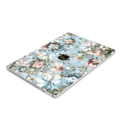 Lex Altern Hard Plastic MacBook Case Vintage Blue Roses