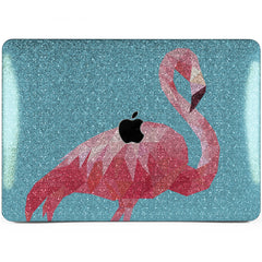 Lex Altern MacBook Glitter Case Abstract Flamingo