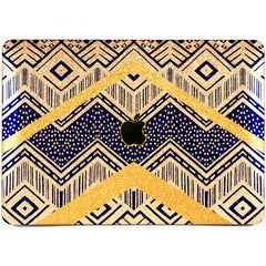 Lex Altern MacBook Glitter Case Blue Geometry