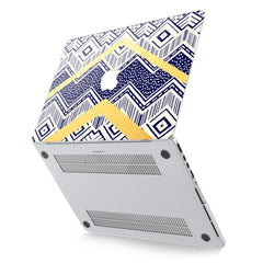 Lex Altern Hard Plastic MacBook Case Blue Geometry