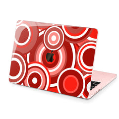 Lex Altern Hard Plastic MacBook Case Red Circles