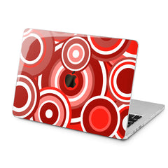 Lex Altern Lex Altern Red Circles Case for your Laptop Apple Macbook.