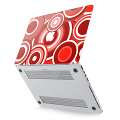 Lex Altern Hard Plastic MacBook Case Red Circles