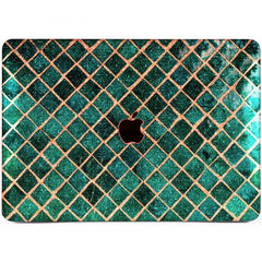 Lex Altern MacBook Glitter Case Green Mosaic