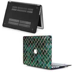 Lex Altern MacBook Glitter Case Green Mosaic