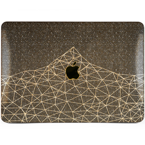 Lex Altern MacBook Glitter Case Abstract Mountain