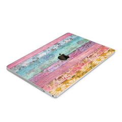 Lex Altern Hard Plastic MacBook Case Colorful Floral Wood