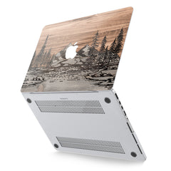 Lex Altern Hard Plastic MacBook Case Scenery Wood