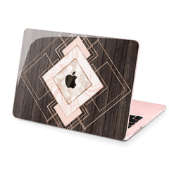 Lex Altern Hard Plastic MacBook Case Geometric Wood