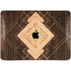 Lex Altern MacBook Glitter Case Geometric Wood