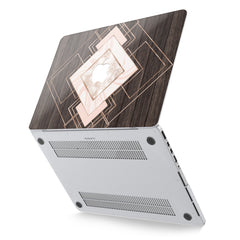 Lex Altern Hard Plastic MacBook Case Geometric Wood