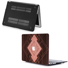 Lex Altern MacBook Glitter Case Geometric Wood